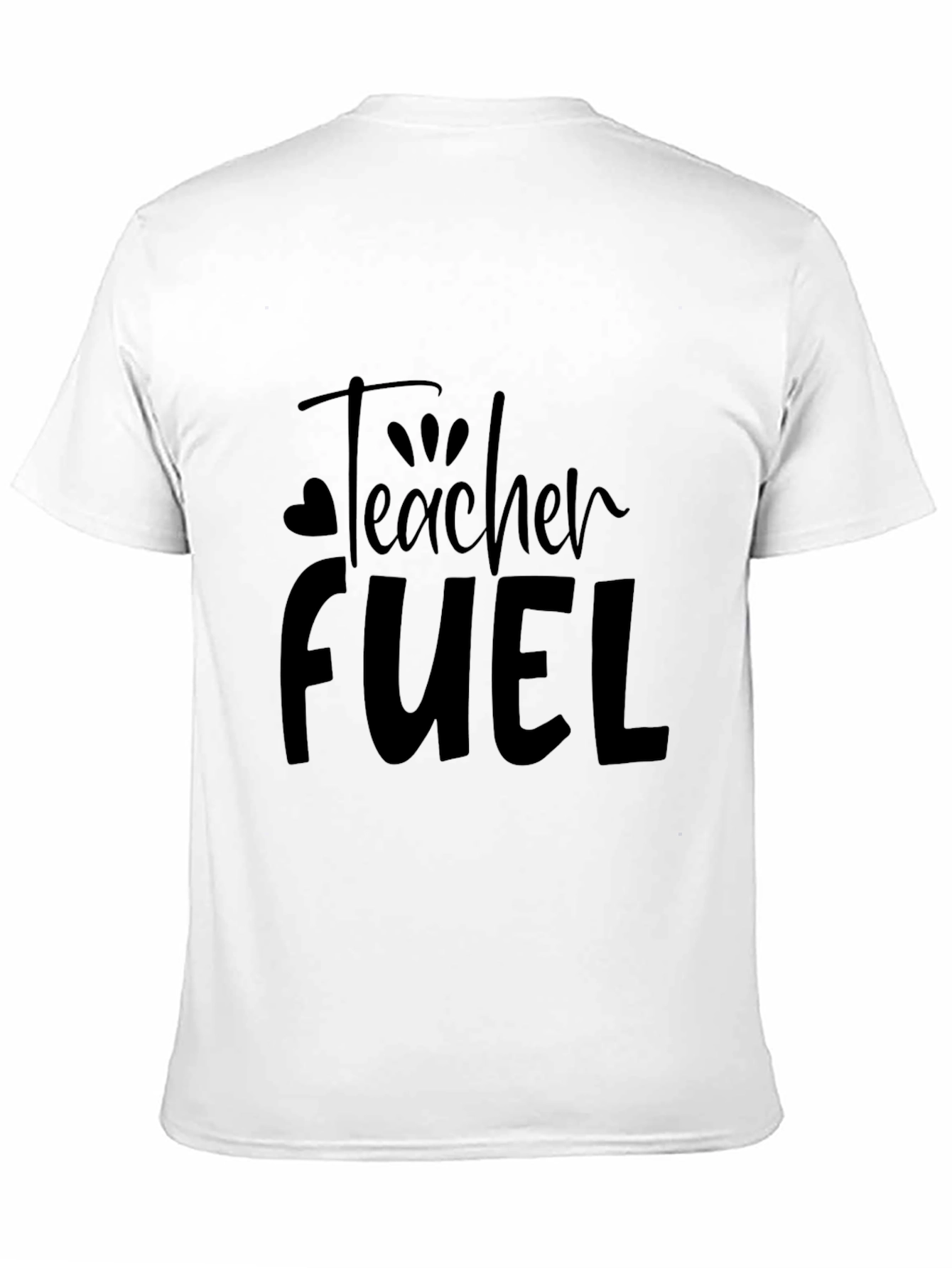 Camiseta Negra Teacher Fuel para Profesor