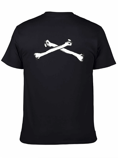 Camiseta Negra con Huesos Cruzados