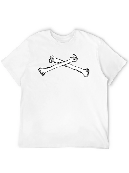 Camiseta Negra con Huesos Cruzados