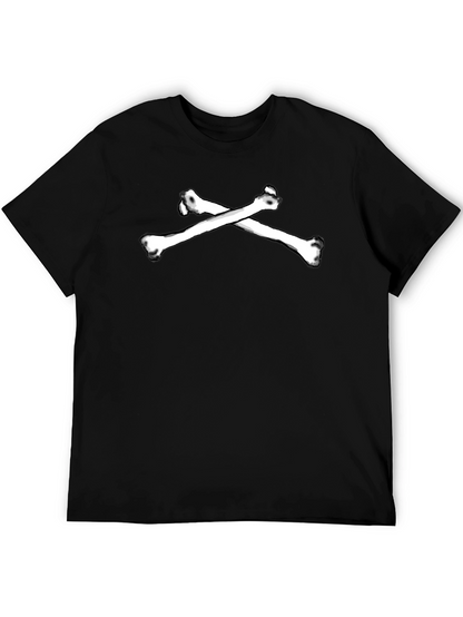 Camiseta Negra con Huesos Cruzados