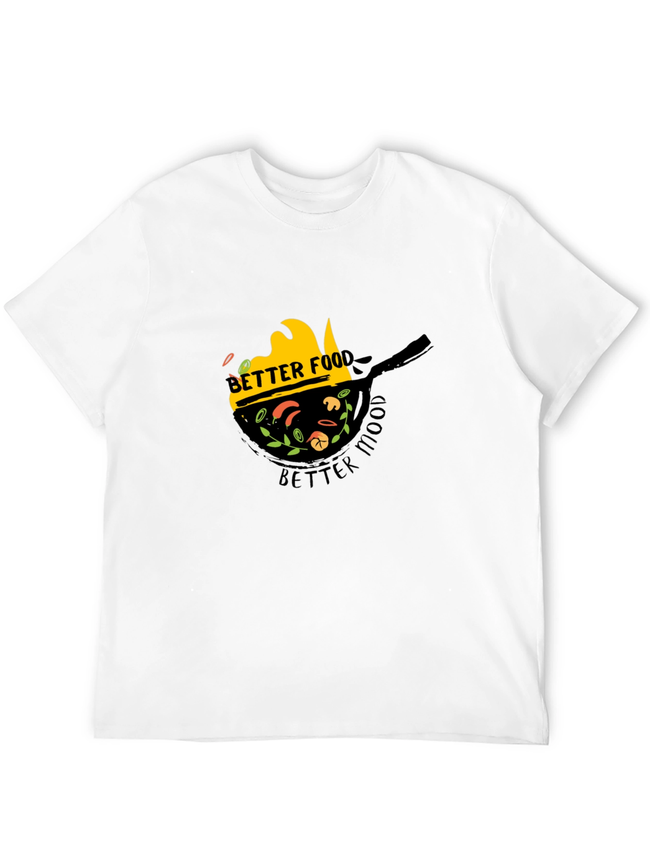 Camiseta Negra Better Food Better Mood