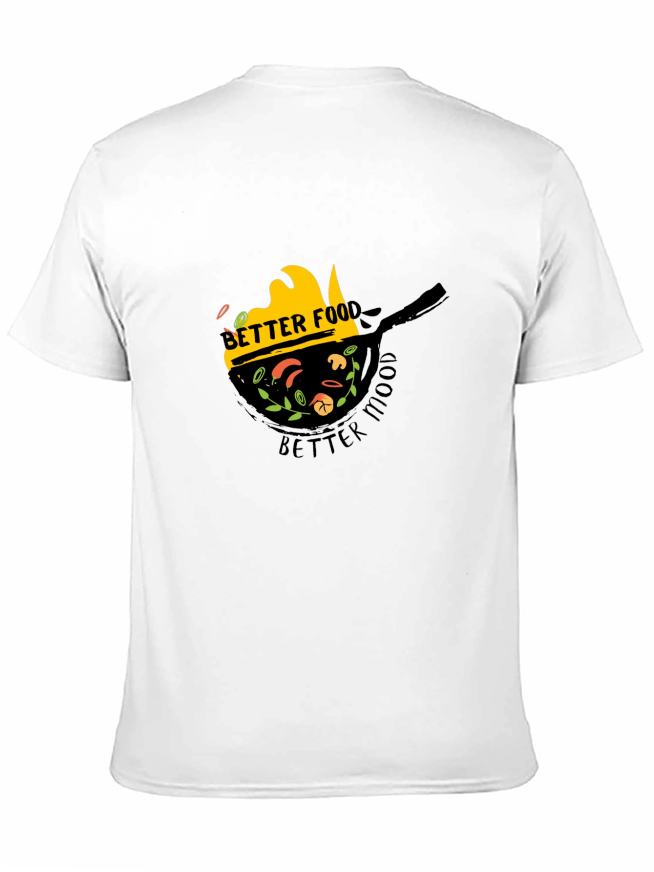 Camiseta Negra Better Food Better Mood