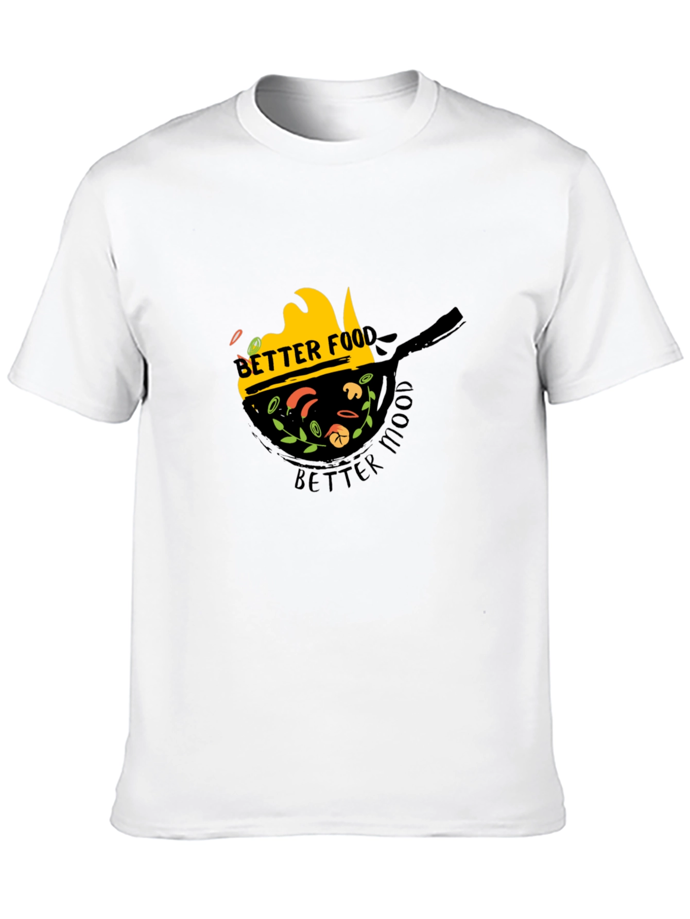Camiseta Negra Better Food Better Mood