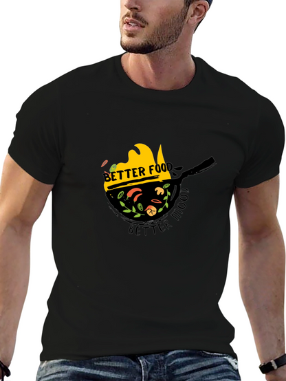 Camiseta Negra Better Food Better Mood