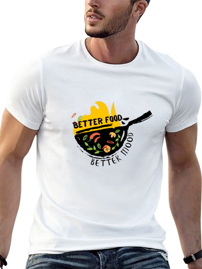 Camiseta Negra Better Food Better Mood