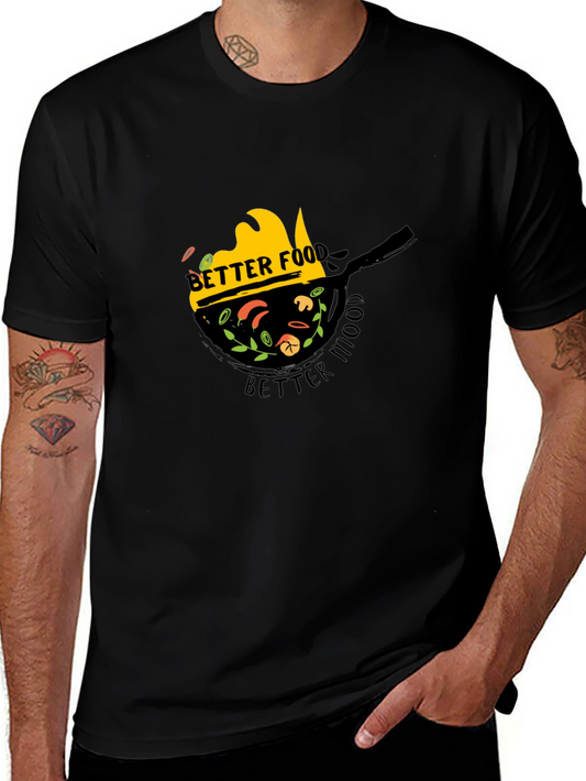 Camiseta Negra Better Food Better Mood
