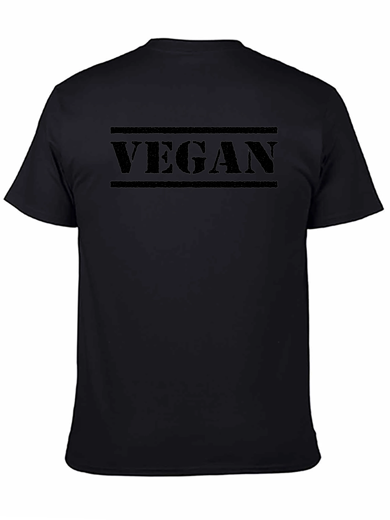 Camiseta Negra Vegana para Hombre
