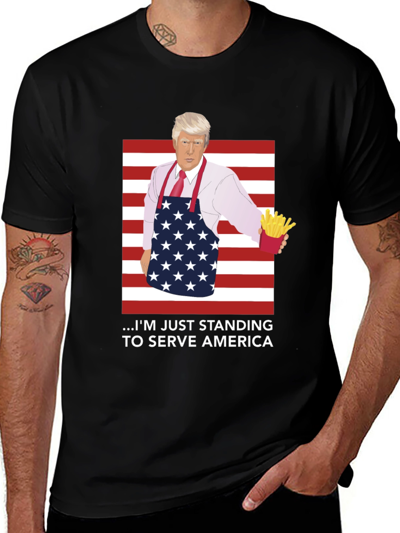 Camiseta Trump Sirviendo a América