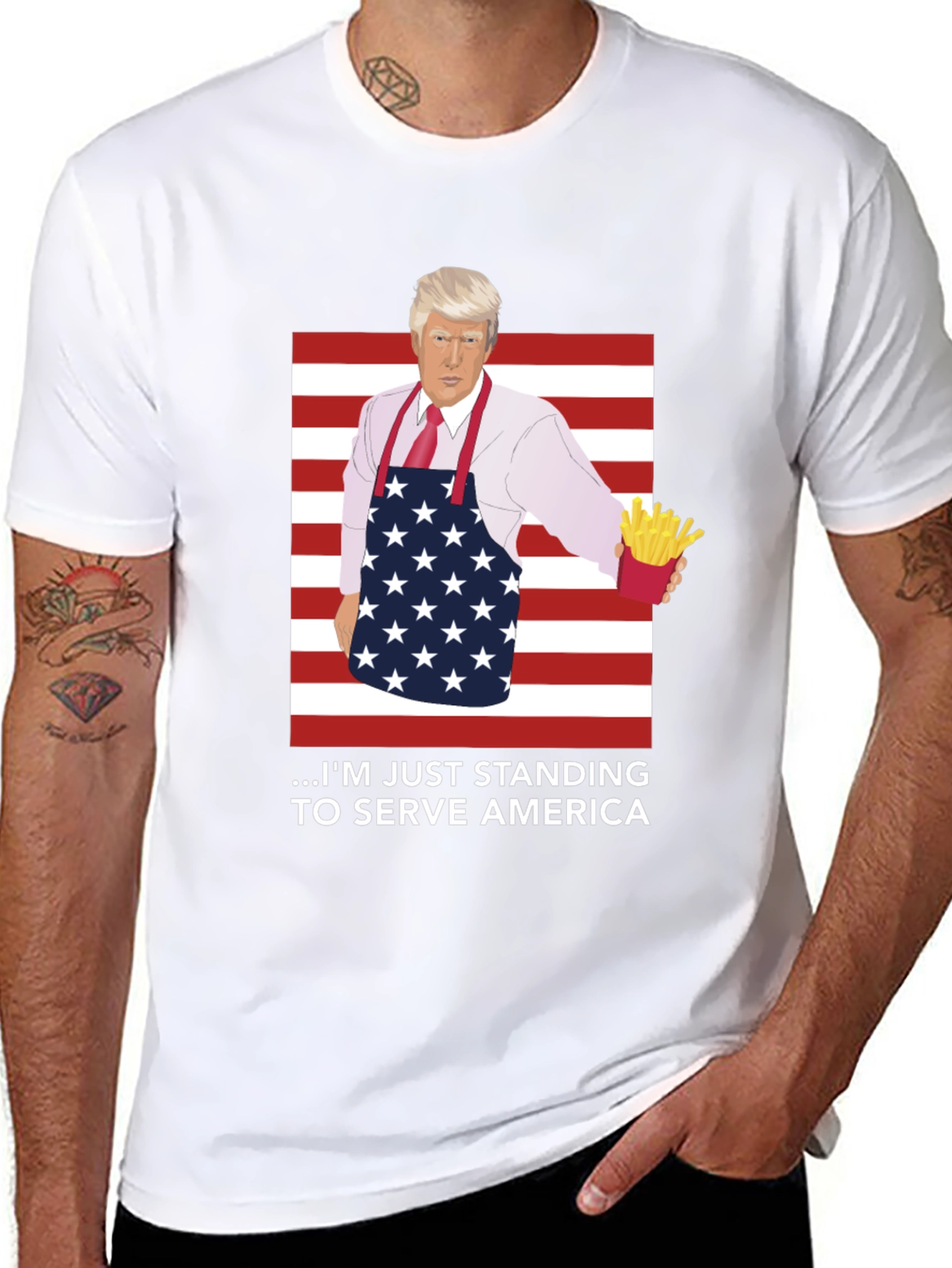 Camiseta Trump Sirviendo a América