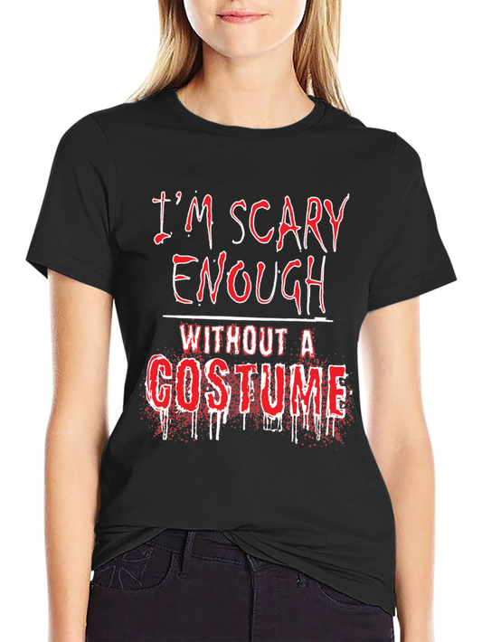Camiseta Negra: Soy Suficientemente Asustadizo