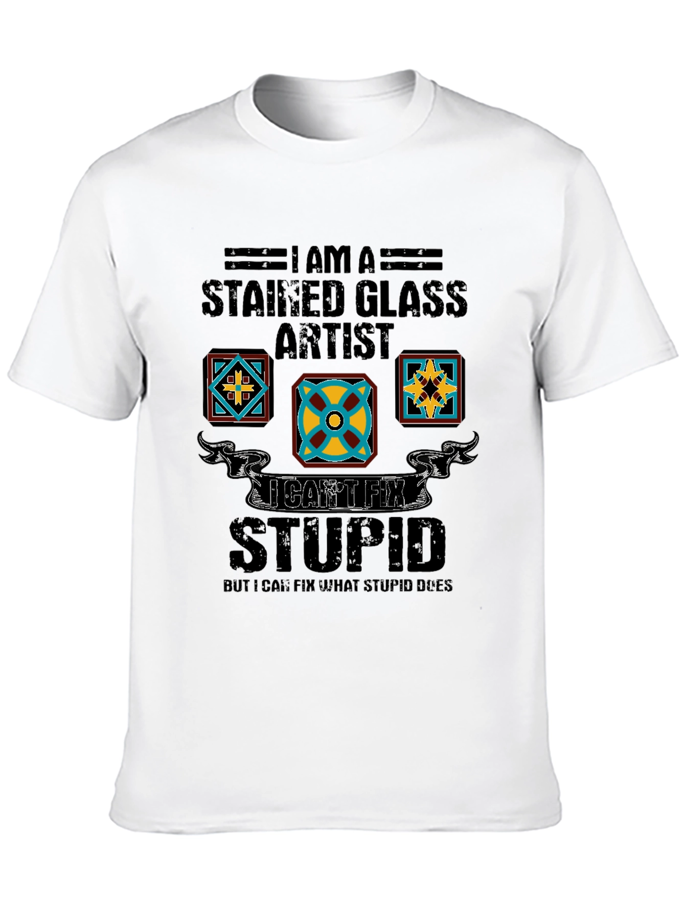 Camiseta Artista Vidrieras - No Puedo Arreglar la Estupidez