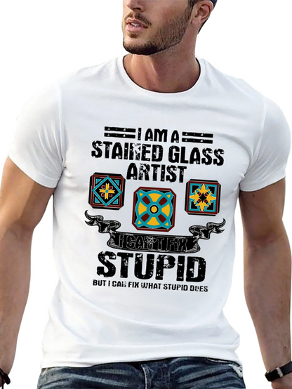 Camiseta Artista Vidrieras - No Puedo Arreglar la Estupidez