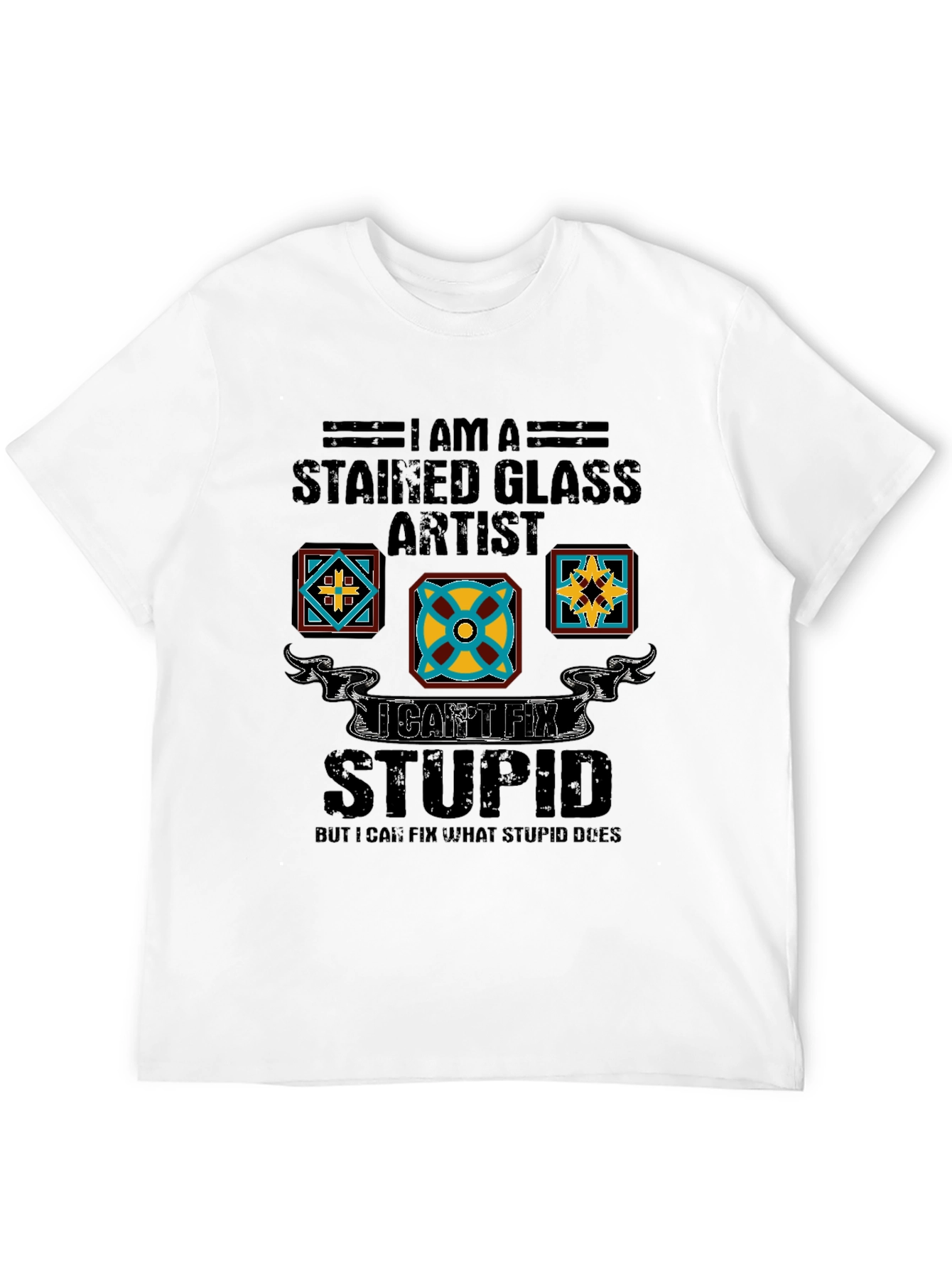 Camiseta Artista Vidrieras - No Puedo Arreglar la Estupidez