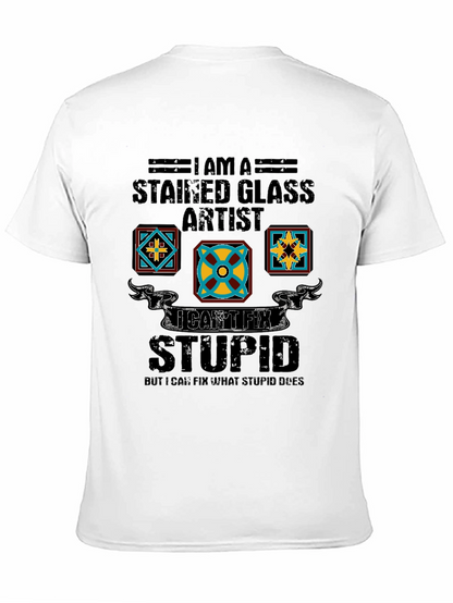 Camiseta Artista Vidrieras - No Puedo Arreglar la Estupidez