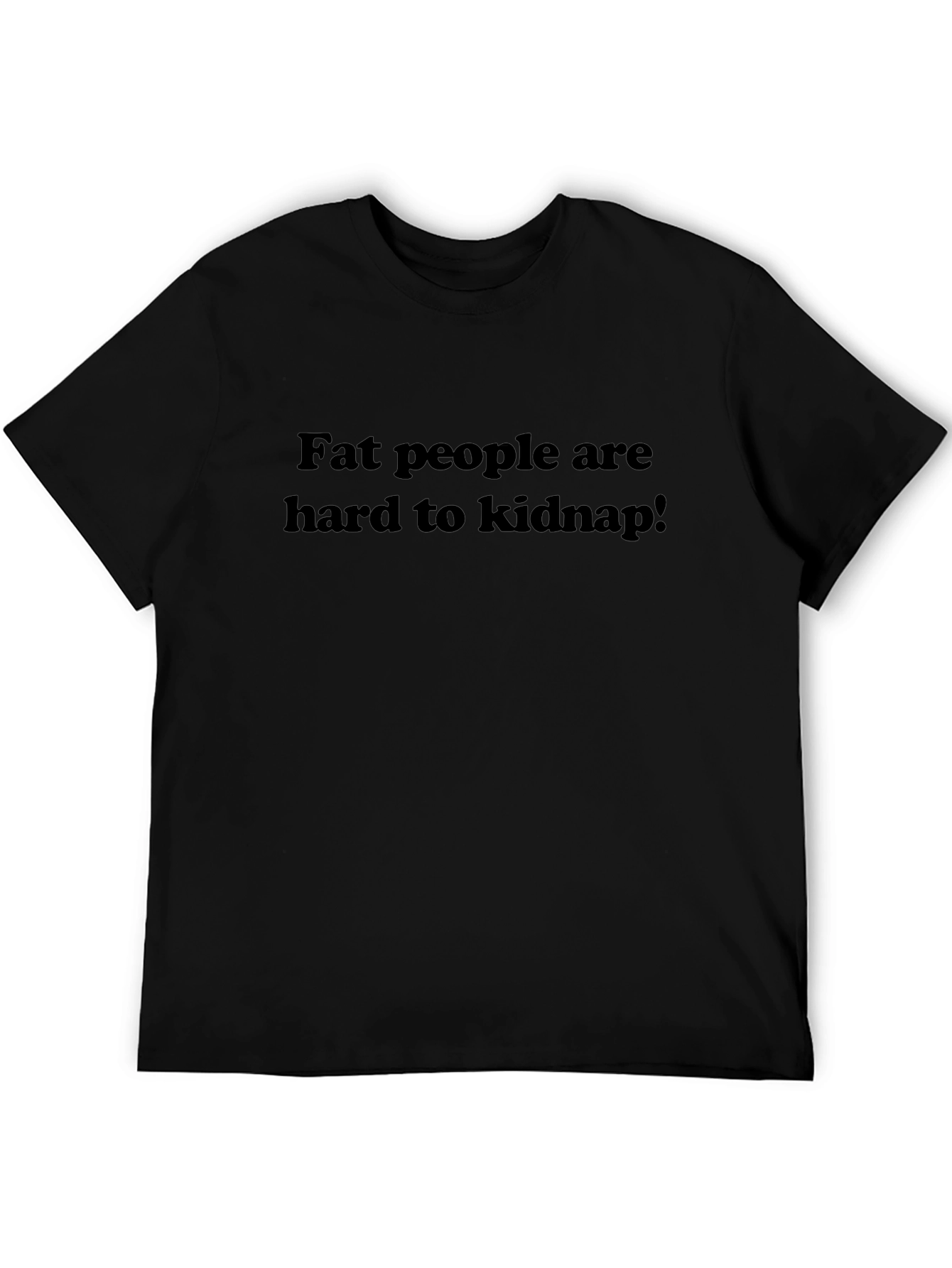 Camiseta Negra con Mensaje Humorístico