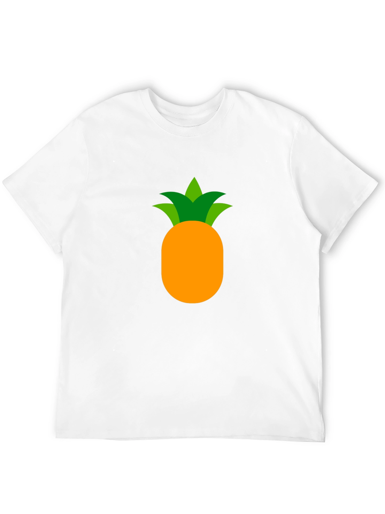 Camiseta Negra con Diseño de Piña Tropical