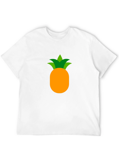 Camiseta Negra con Diseño de Piña Tropical