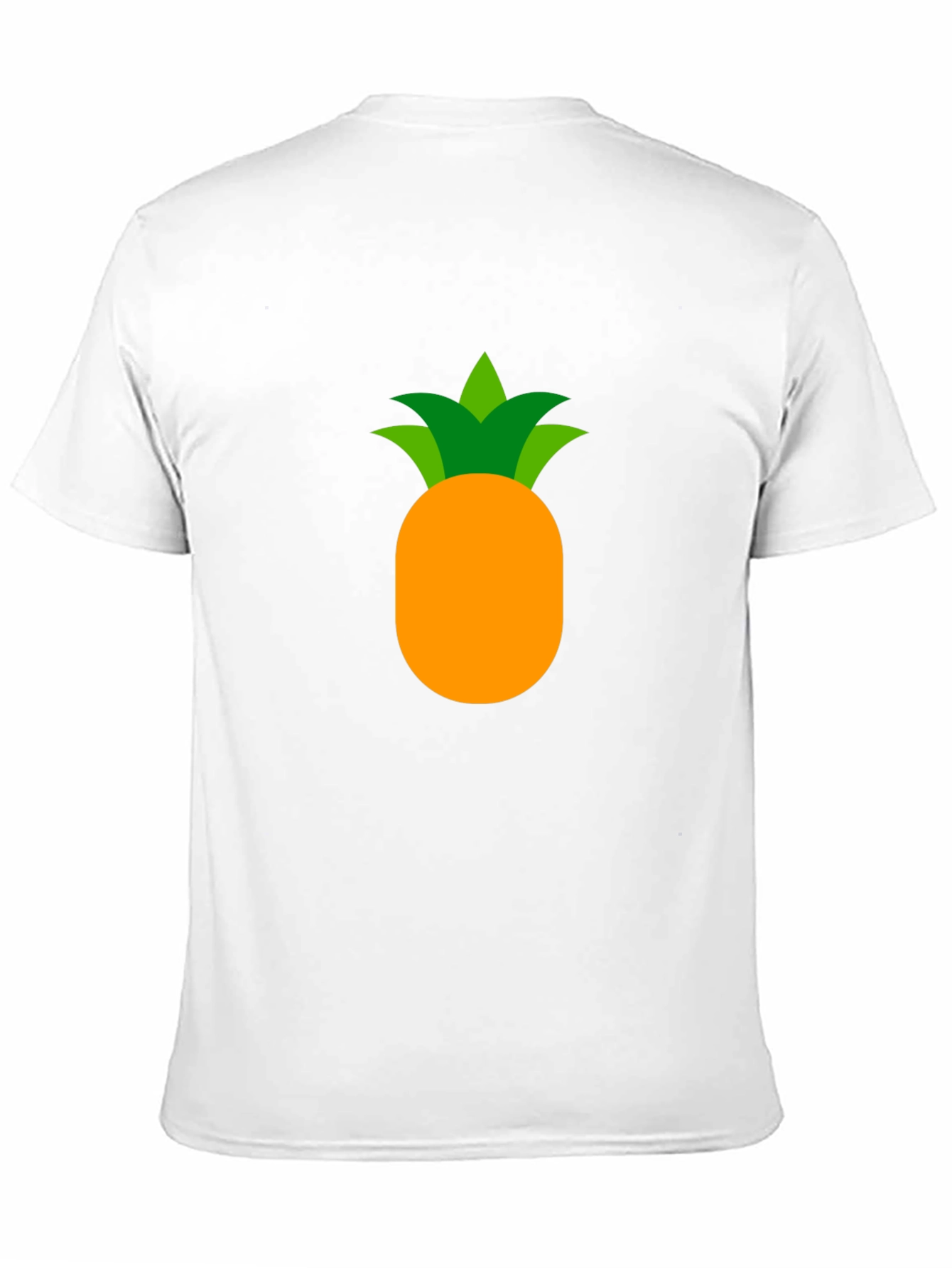 Camiseta Negra con Diseño de Piña Tropical
