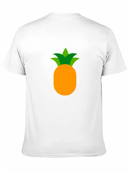 Camiseta Negra con Diseño de Piña Tropical