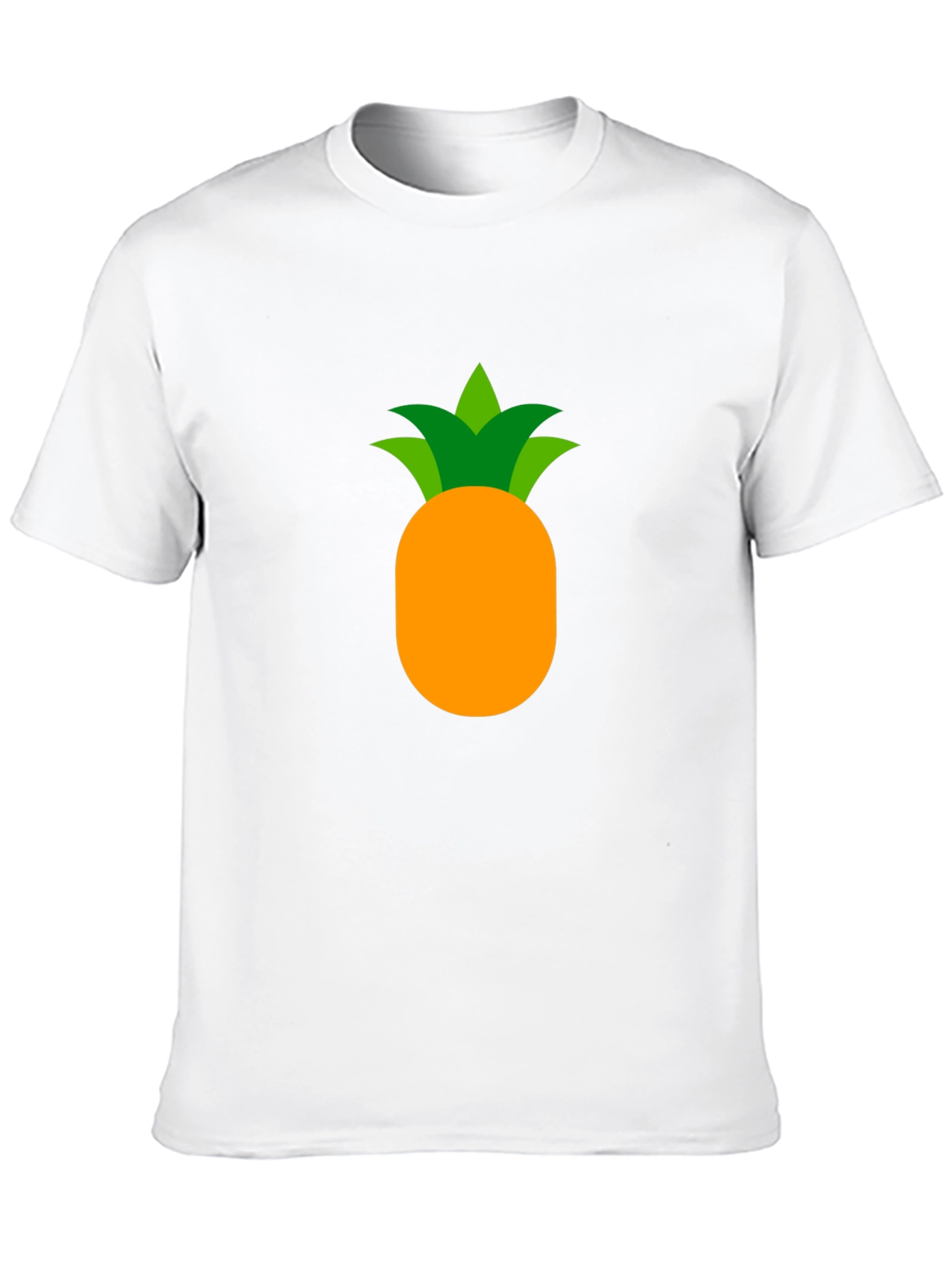 Camiseta Negra con Diseño de Piña Tropical