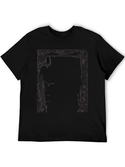Camiseta Negra Estampada para Hombre