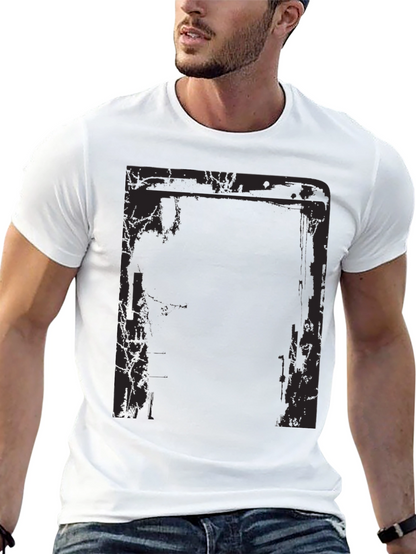 Camiseta Negra Estampada para Hombre