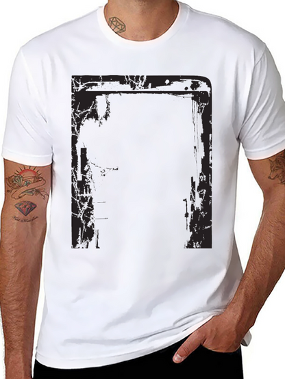 Camiseta Negra Estampada para Hombre