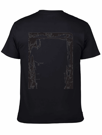 Camiseta Negra Estampada para Hombre