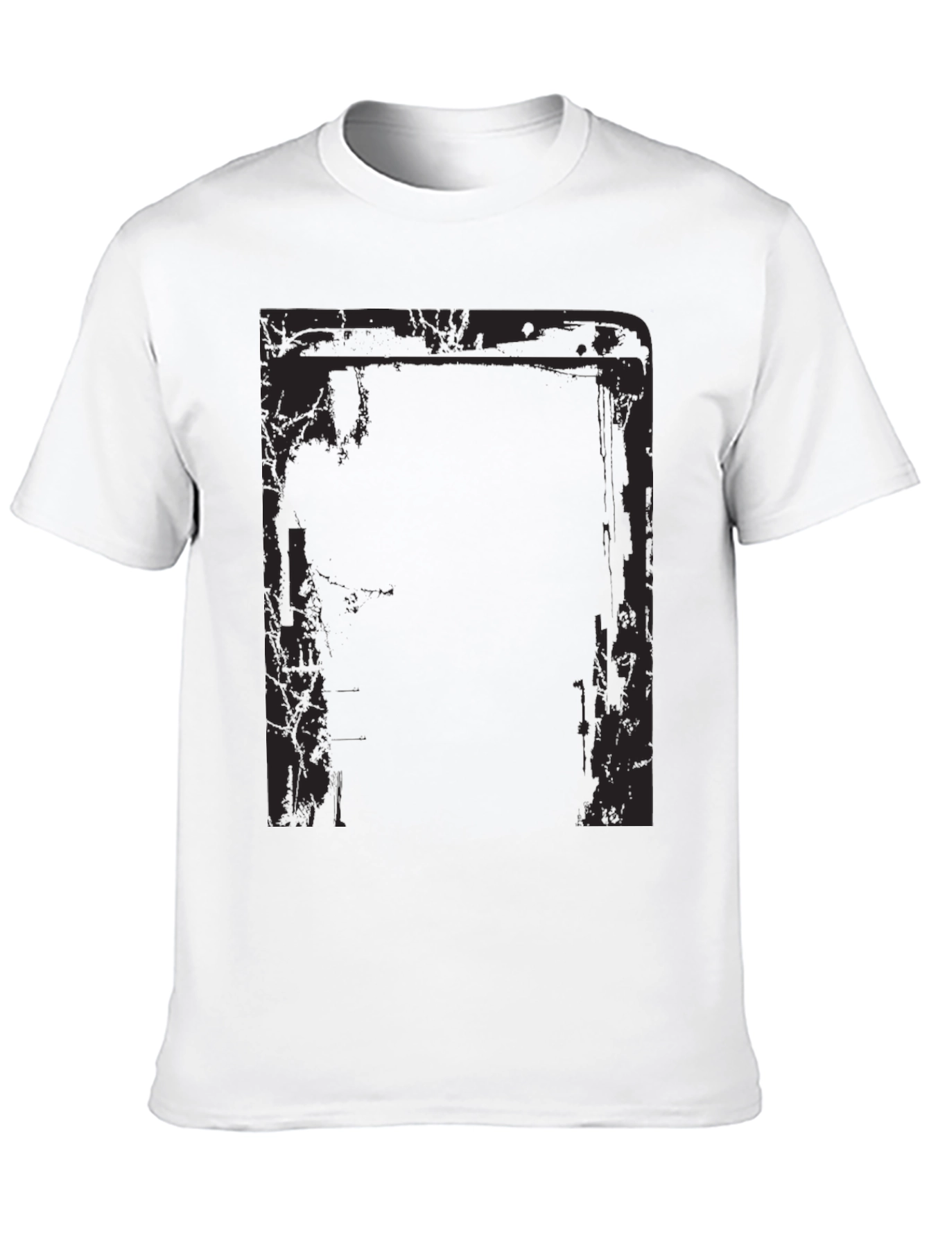 Camiseta Negra Estampada para Hombre