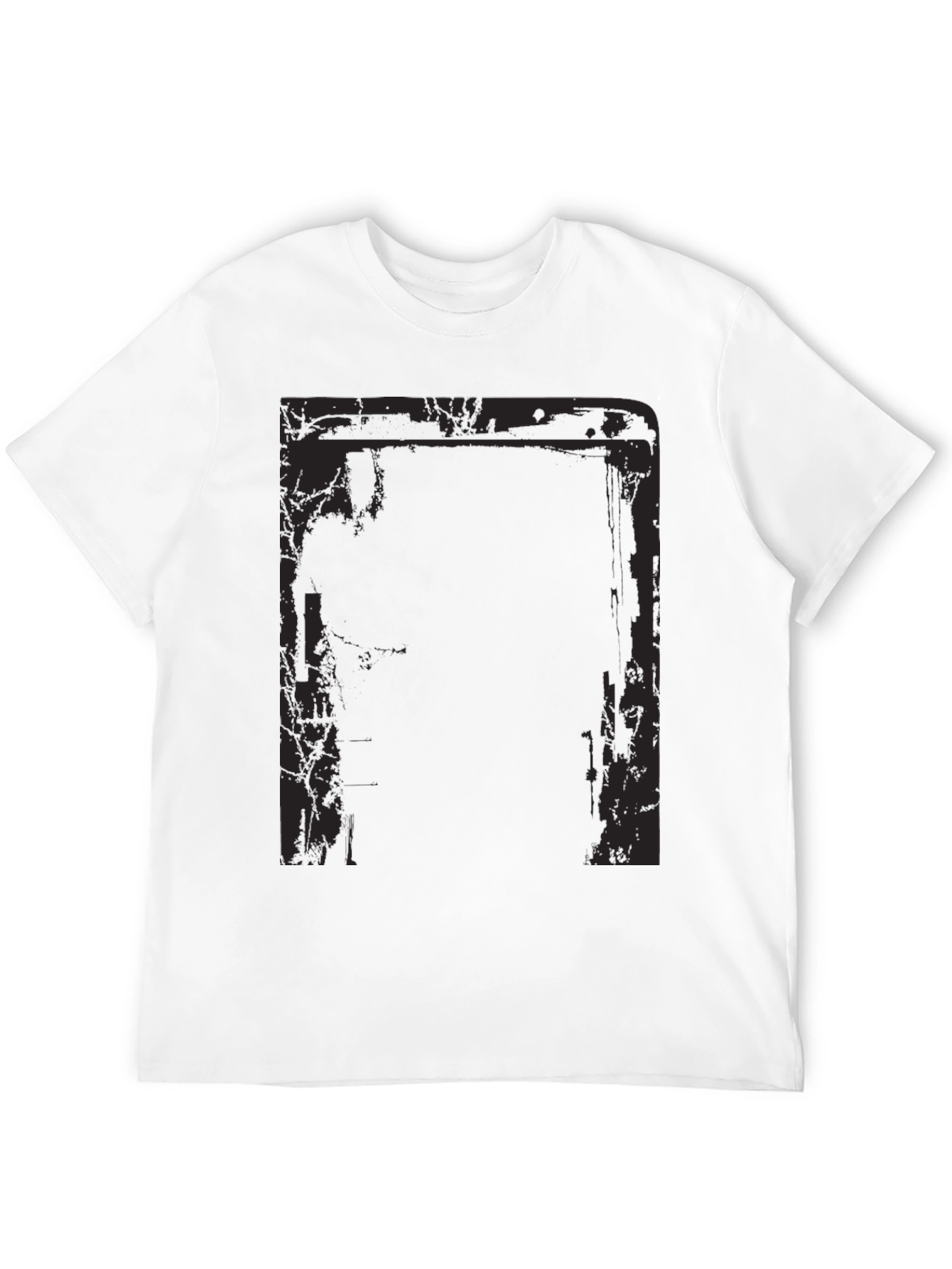 Camiseta Negra Estampada para Hombre
