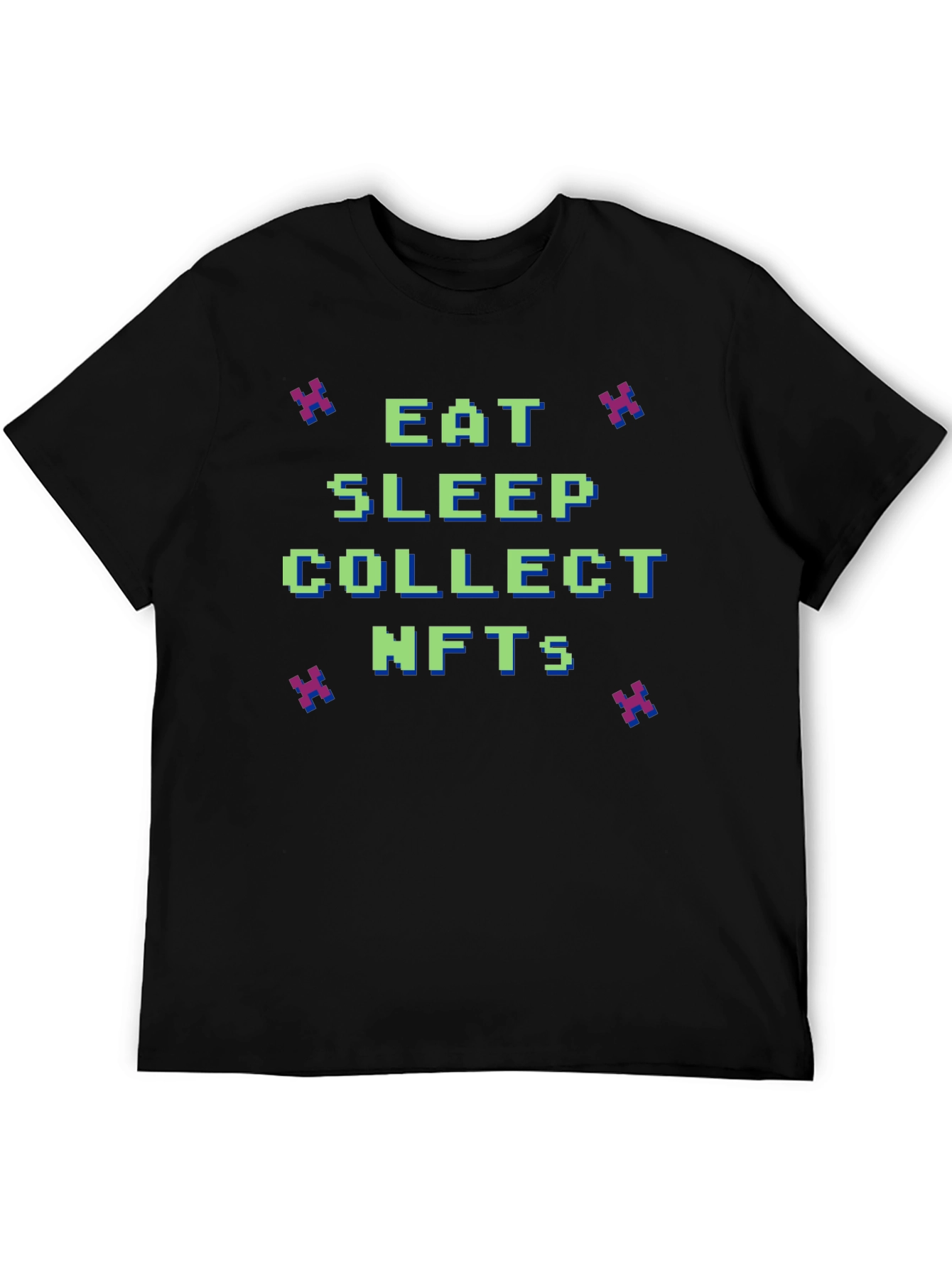 Camiseta Hombre Eat Sleep Collect NFTs