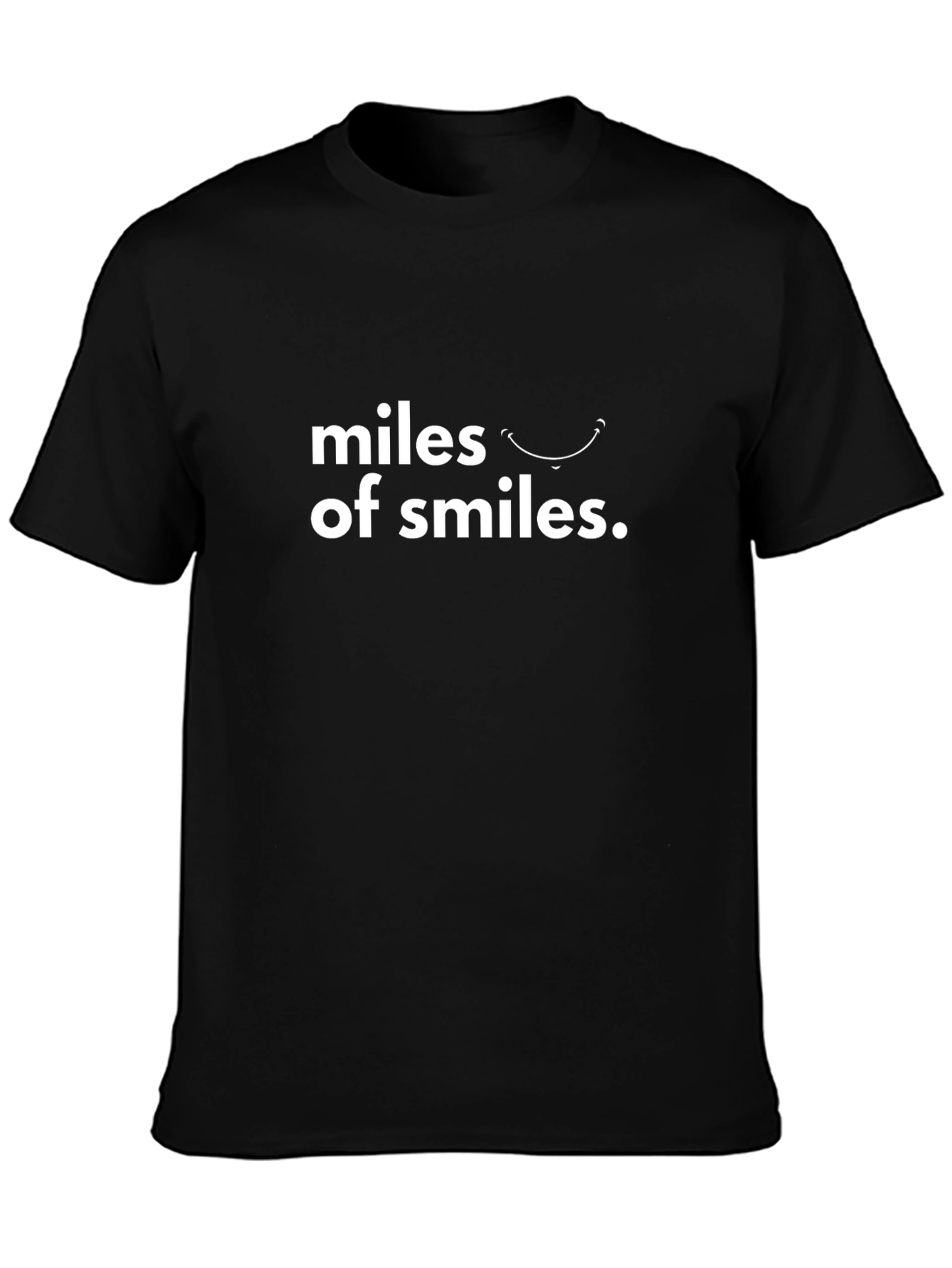 Camiseta Negra Miles of Smiles para Hombre