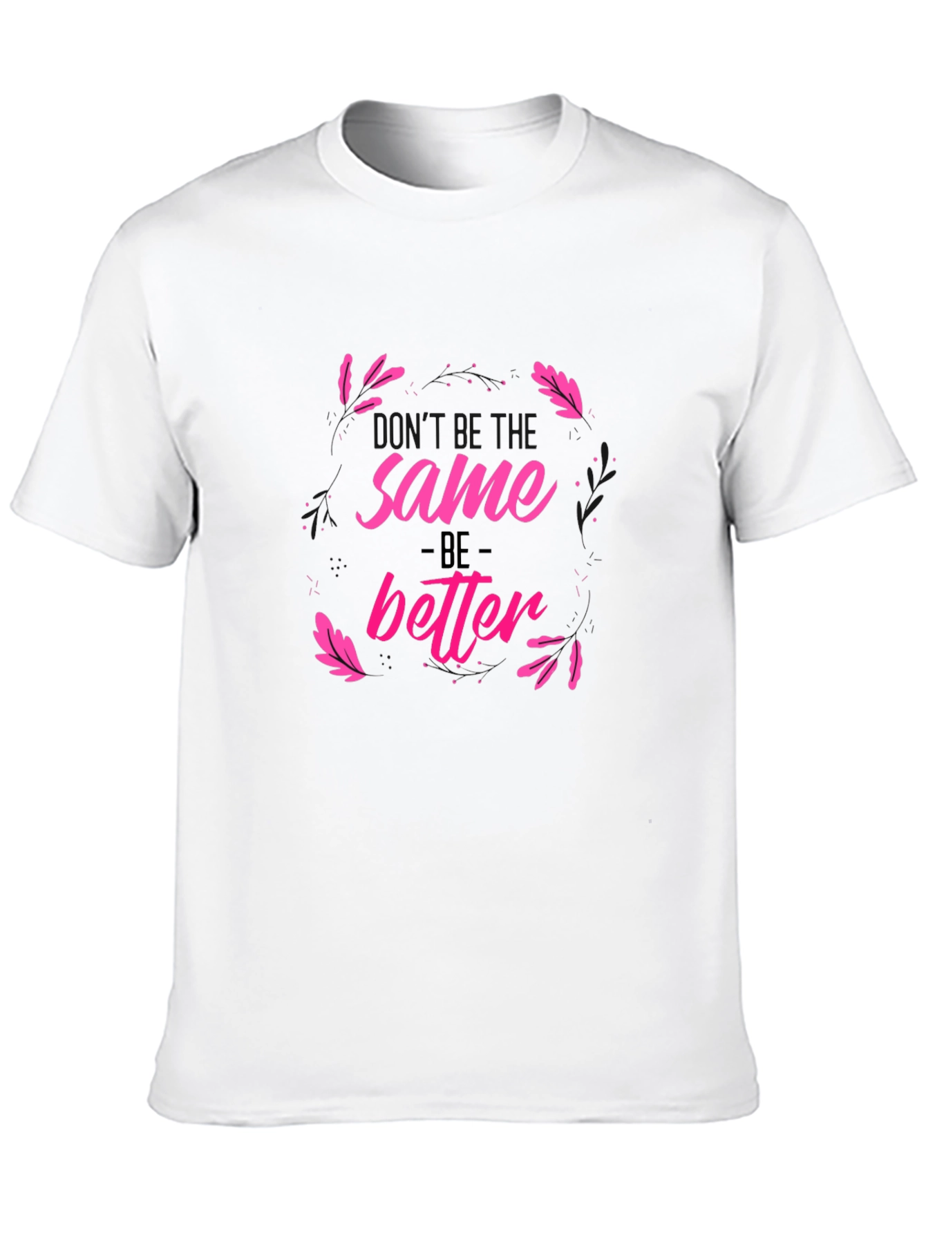 Camiseta Negra Estampada Sé Mejor