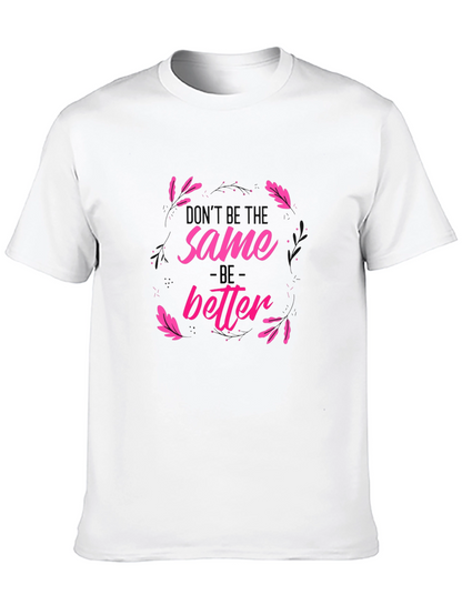 Camiseta Negra Estampada Sé Mejor