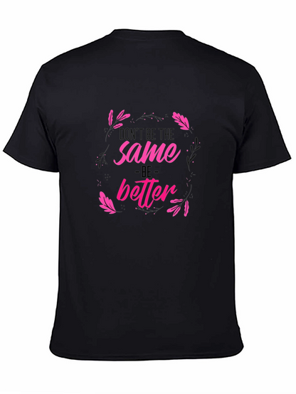 Camiseta Negra Estampada Sé Mejor