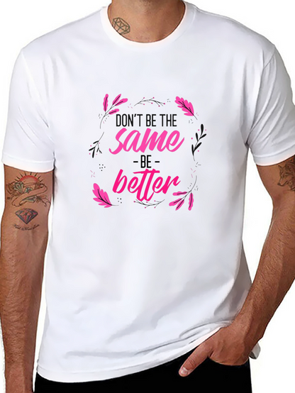 Camiseta Negra Estampada Sé Mejor