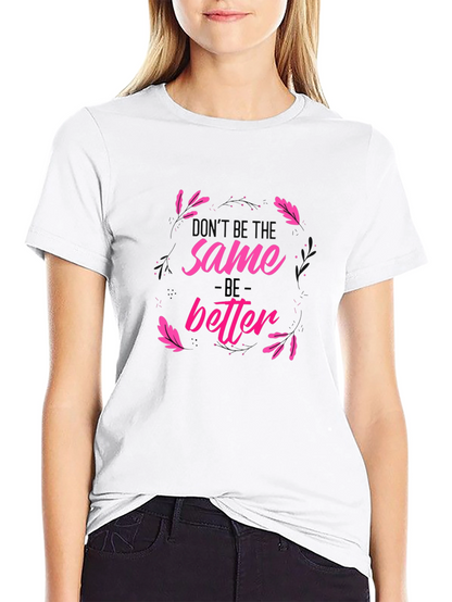 Camiseta Negra Estampada Sé Mejor