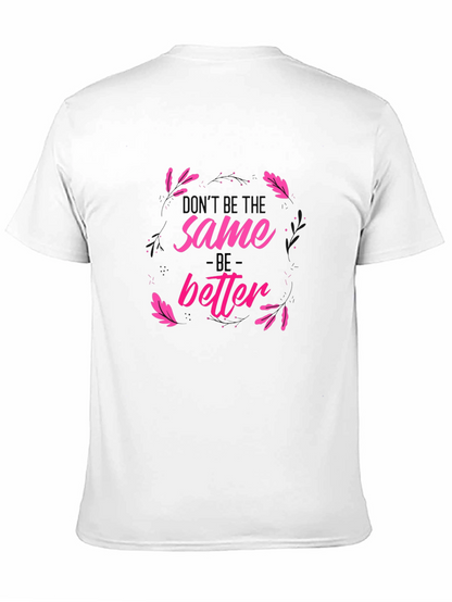Camiseta Negra Estampada Sé Mejor