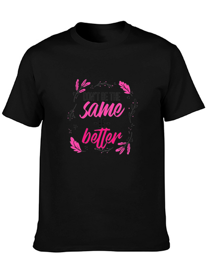 Camiseta Negra Estampada Sé Mejor