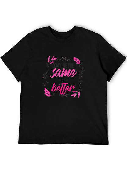 Camiseta Negra Estampada Sé Mejor
