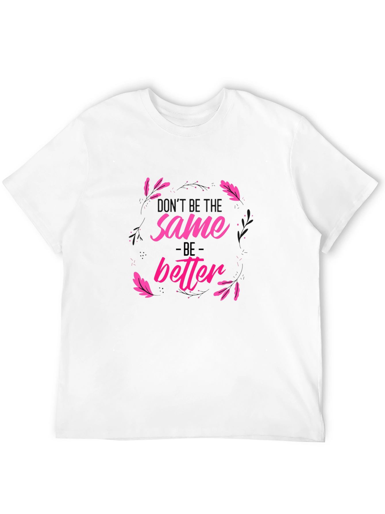 Camiseta Negra Estampada Sé Mejor