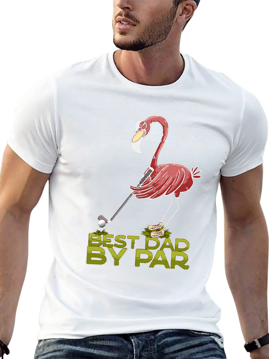 Camiseta Flamingo Golf para Papá - El Mejor con Diferencia