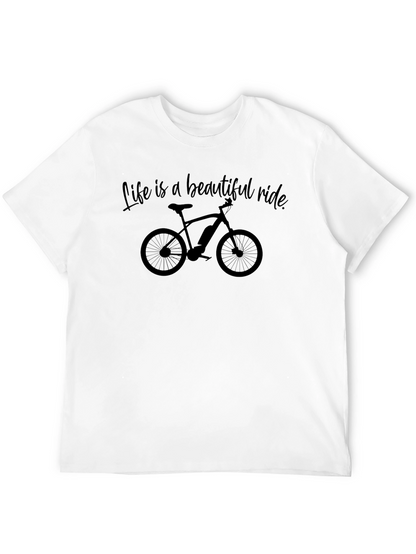 Camiseta Negra La Vida es un Hermoso Paseo