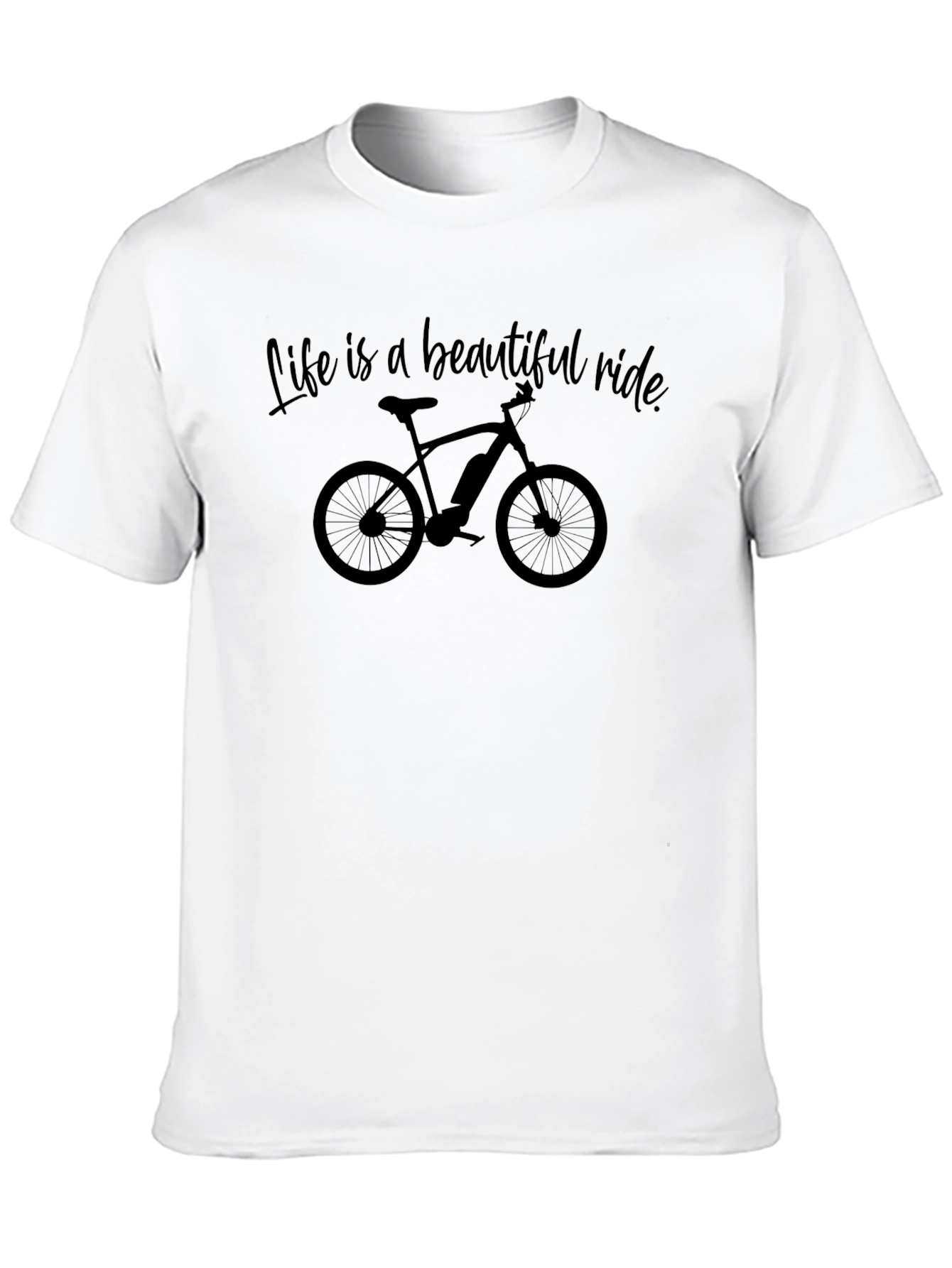Camiseta Negra La Vida es un Hermoso Paseo