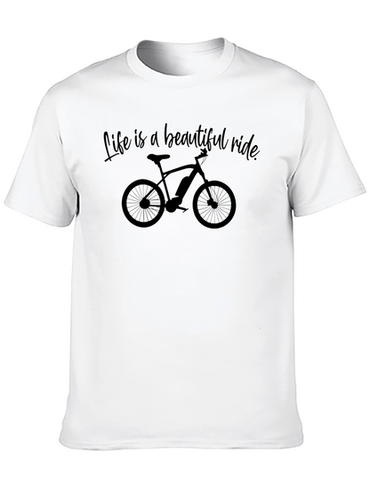 Camiseta Negra La Vida es un Hermoso Paseo