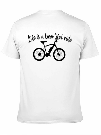 Camiseta Negra La Vida es un Hermoso Paseo