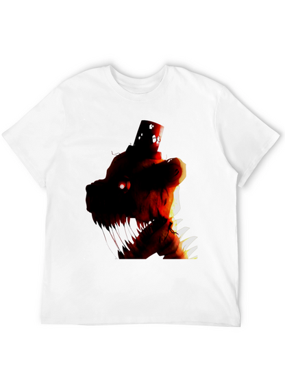 Camiseta Negra con Diseño Gráfico de Personaje Monstruoso