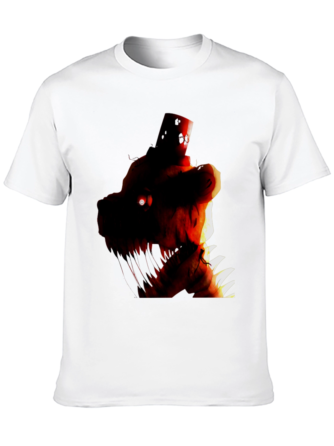 Camiseta Negra con Diseño Gráfico de Personaje Monstruoso