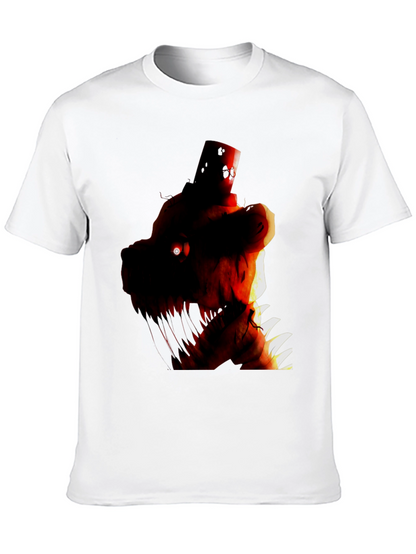 Camiseta Negra con Diseño Gráfico de Personaje Monstruoso