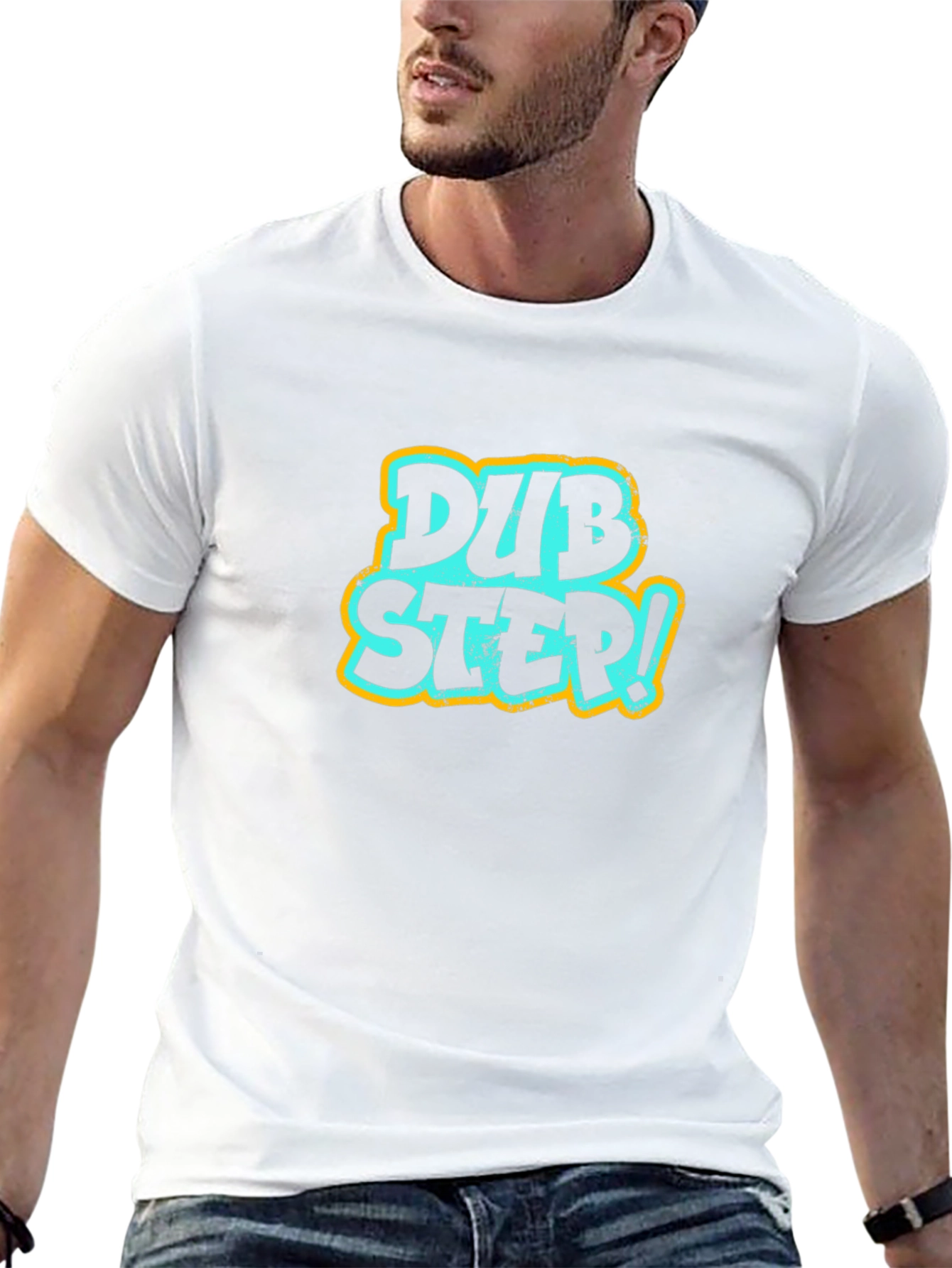 Camiseta Negra con Diseño Dubstep